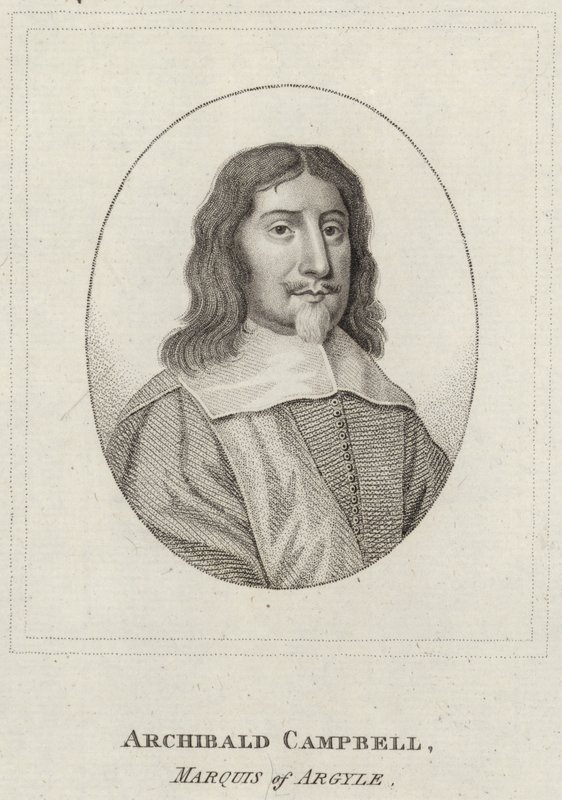 Porträtt av Archibald Campbell av English School