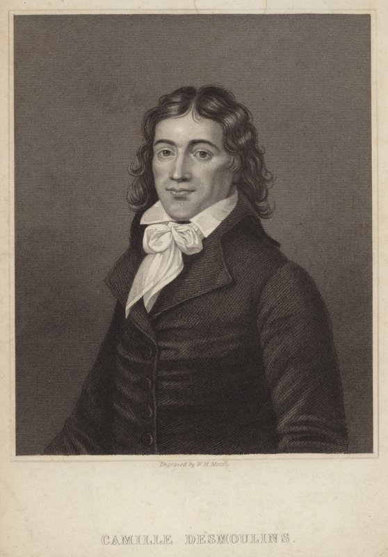 Porträtt av Camille Desmoulins av English School