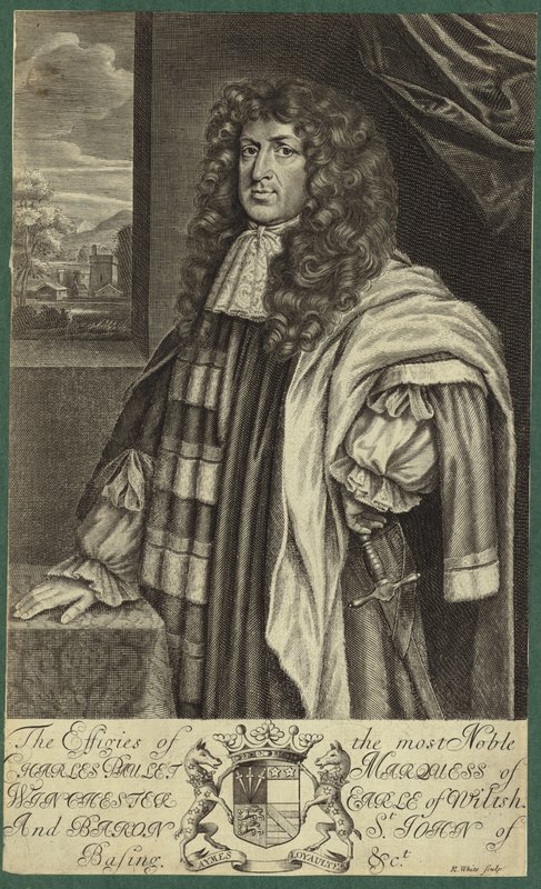 Porträtt av Charles Paulet av English School
