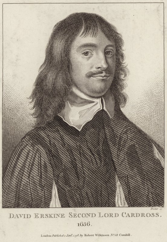Porträtt av David Erskine, Second Lord Cardross av English School