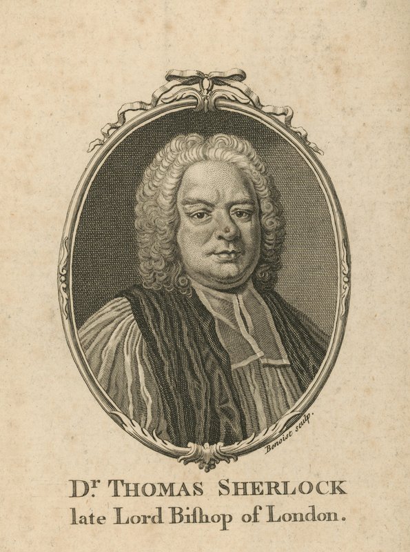 Porträtt av Dr Thomas Sherlock av English School