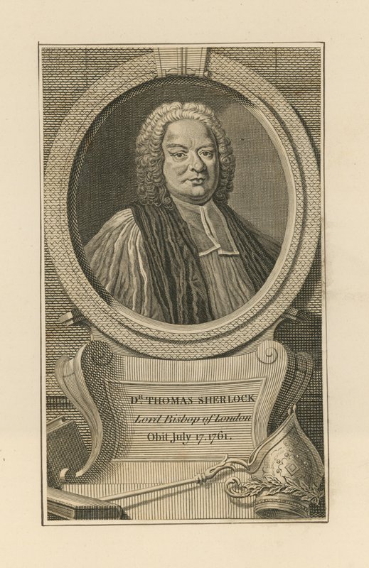 Porträtt av Dr Thomas Sherlock, av English School