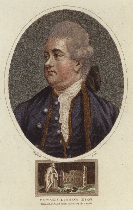 Porträtt av Edward Gibbon av English School