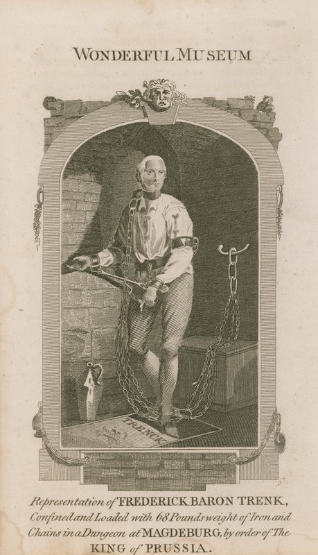 Porträtt av Frederick Baron Trenk av English School