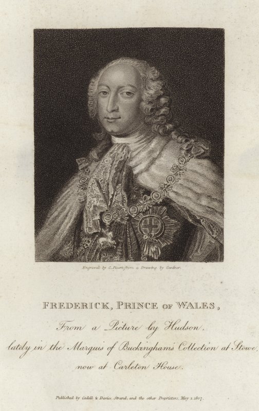 Porträtt av Frederick Louis, Prince of Wales av English School
