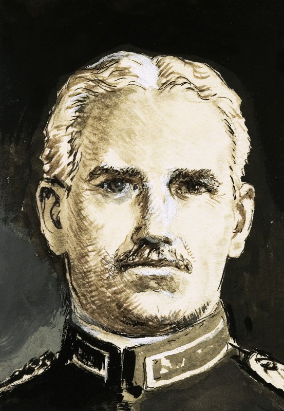 Porträtt av G. W. Goethals av English School