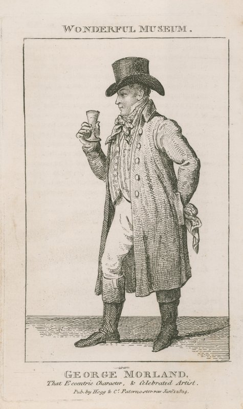 Porträtt av George Morland av English School