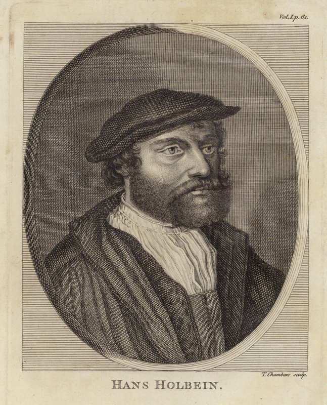 Porträtt av Hans Holbein den yngre av English School