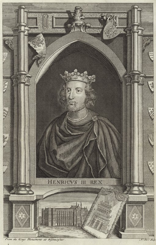 Porträtt av Henrik III av England av English School