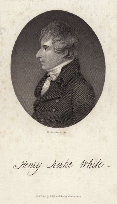 Porträtt av Henry Kirke White av English School