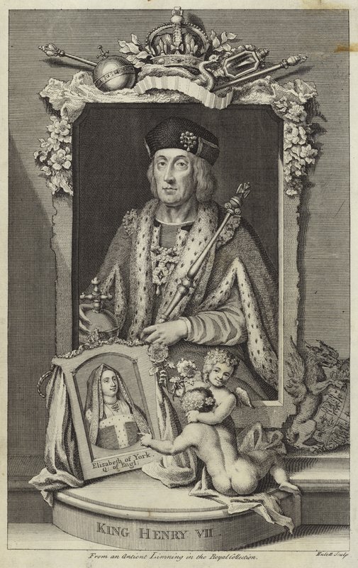 Porträtt av Henrik VII av England av English School