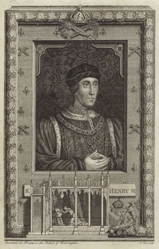 Porträtt av Henrik VI av England av English School