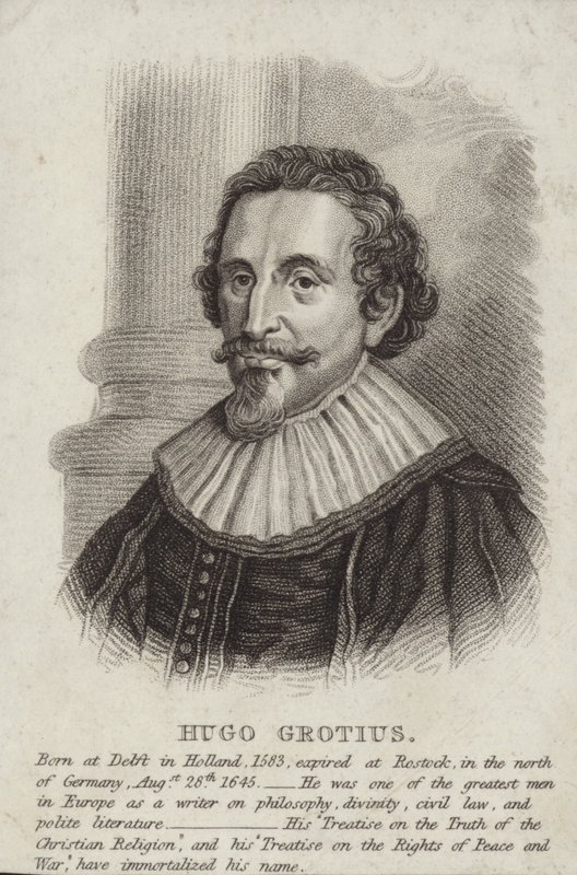 Porträtt av Hugo Grotius av English School