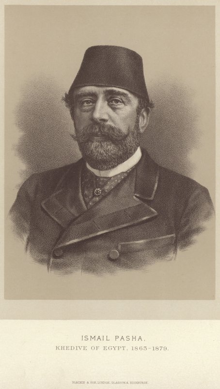Porträtt av Ismail Pasha av English School