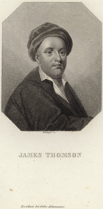 Porträtt av James Thomson av English School