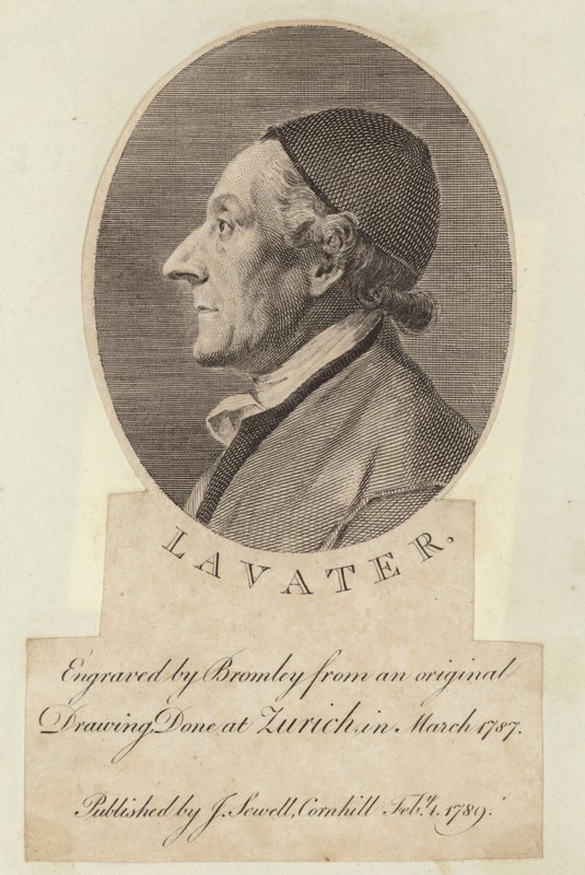 Porträtt av Johann Kaspar Lavater av English School