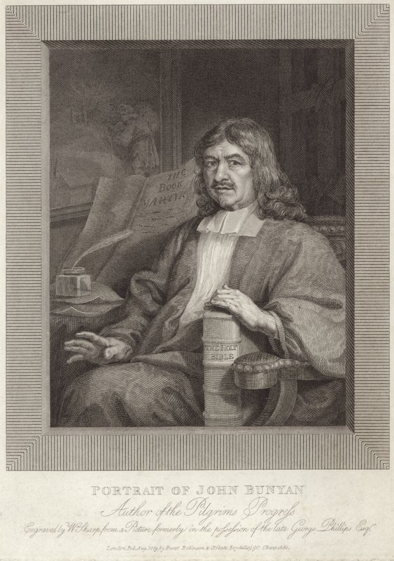 Porträtt av John Bunyan av English School