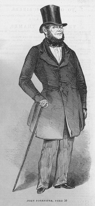 Porträtt av John Forrester av English School