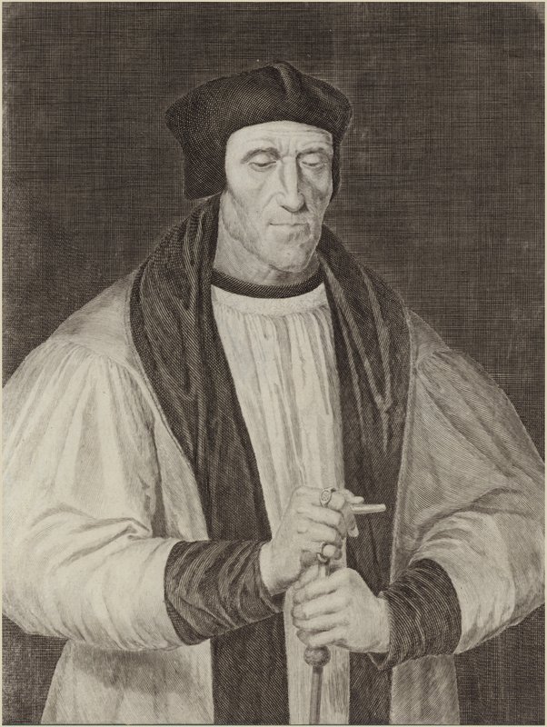 Porträtt av John Foxe av English School