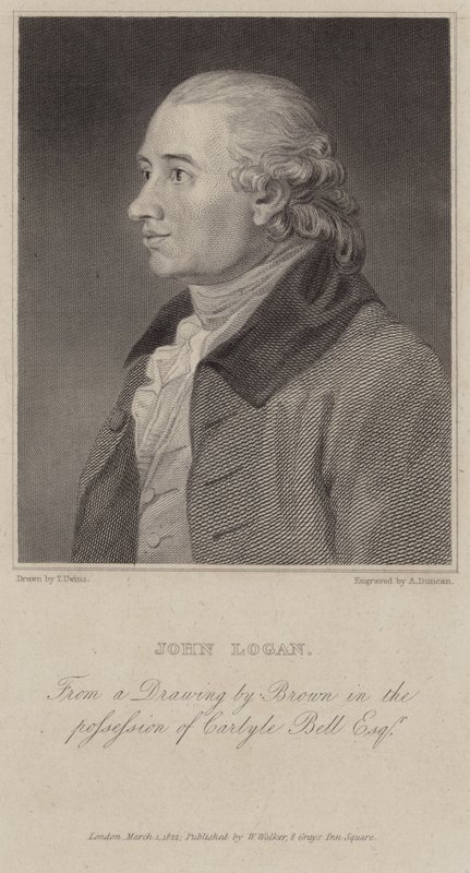 Porträtt av John Logan av English School