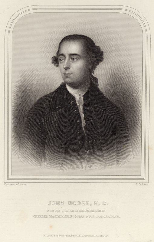 Porträtt av John Moore av English School