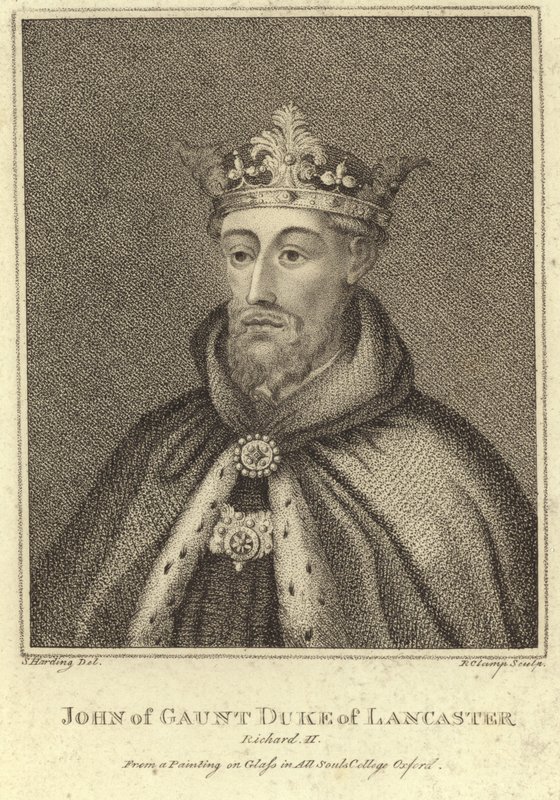 Porträtt av John of Gaunt, hertig av Lancaster av English School