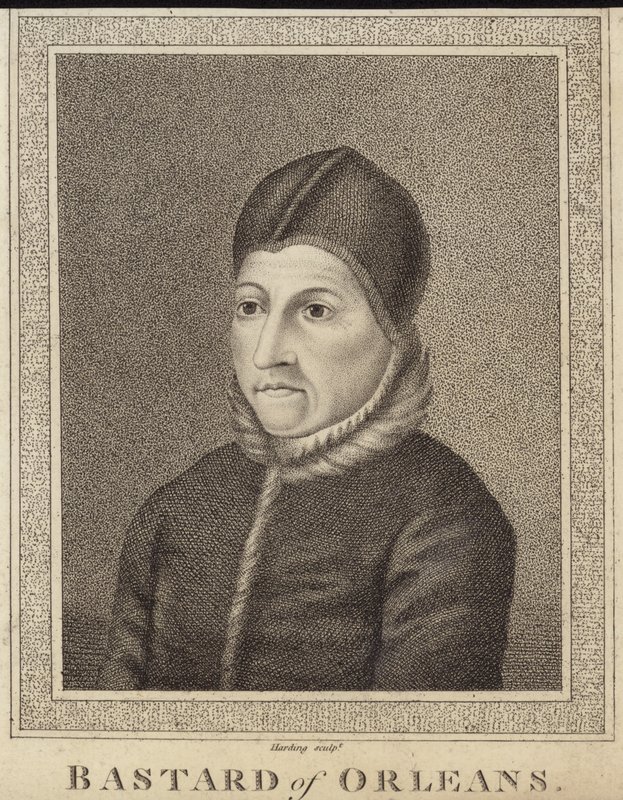 Porträtt av John of Orleans, greve av Dunois av English School