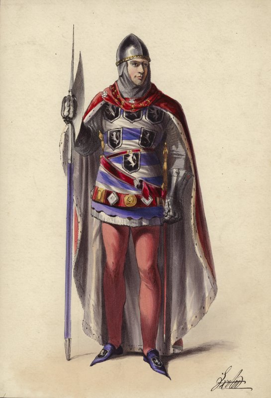 Porträtt av kung Edward II av England av English School