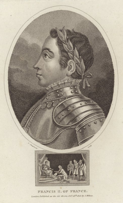 Porträtt av kung Francis II av Frankrike av English School