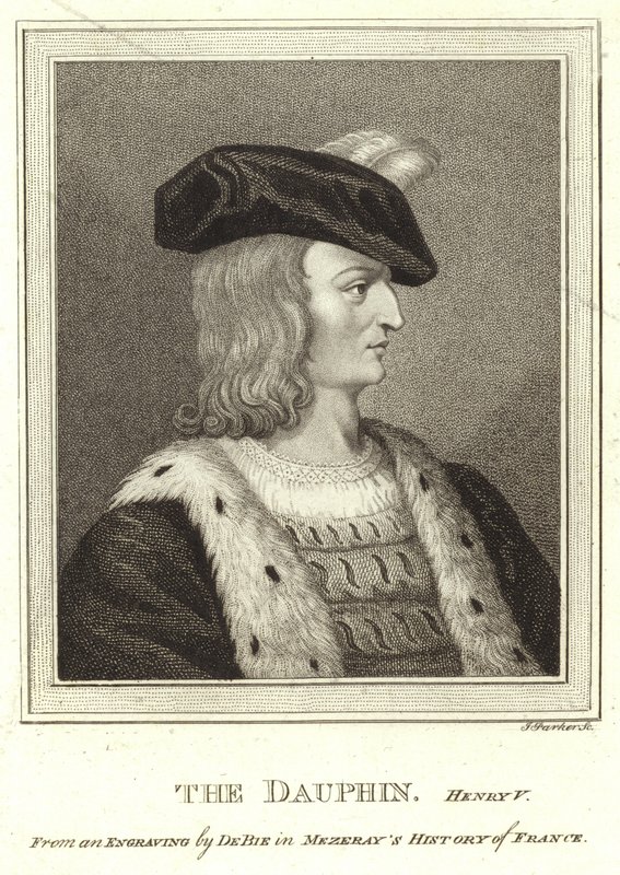 Porträtt av kung Henrik V av Frankrike av English School