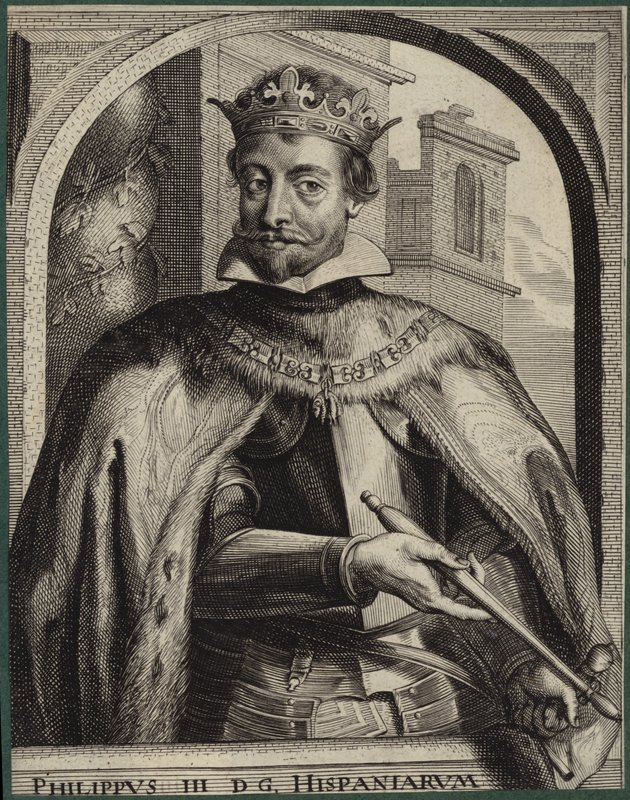 Porträtt av kung Filip III av Spanien av English School