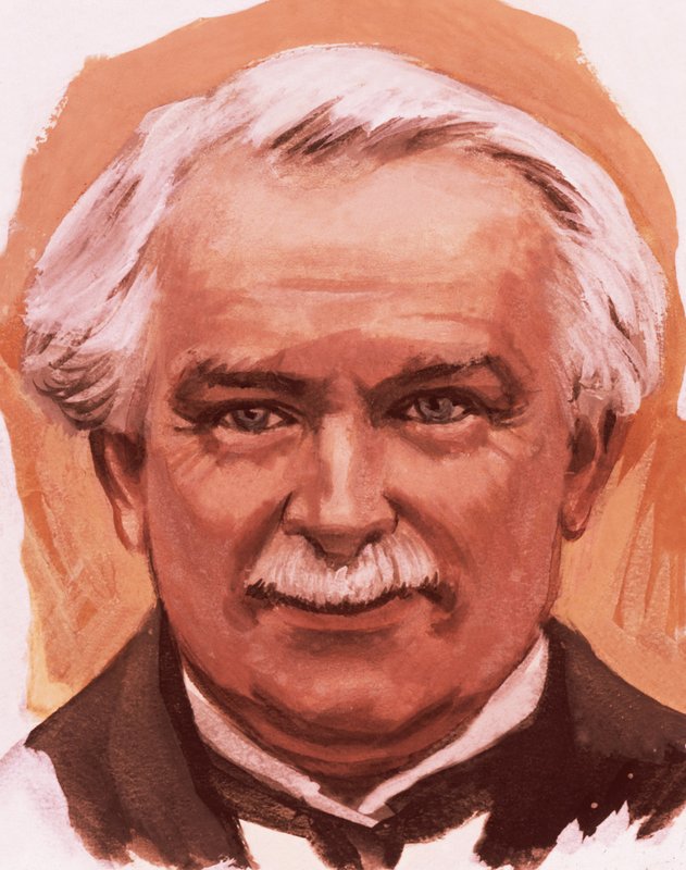 Porträtt av Lloyd George av English School