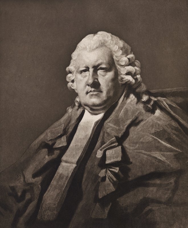 Porträtt av Lord Newton, efter Raeburn (litografi) av English School