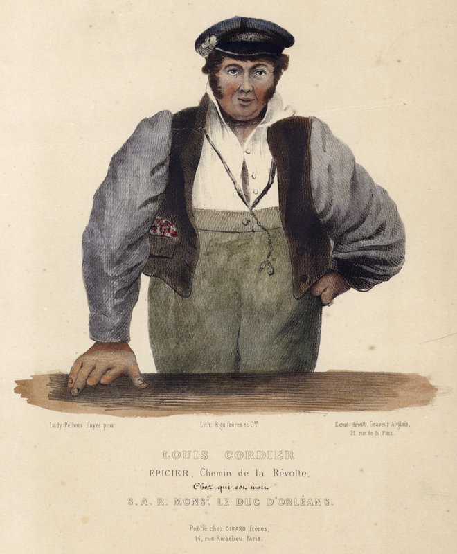 Porträtt av Louis Cordier av English School