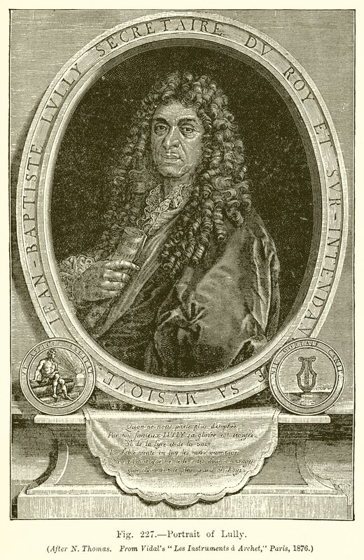 Porträtt av Lully av English School