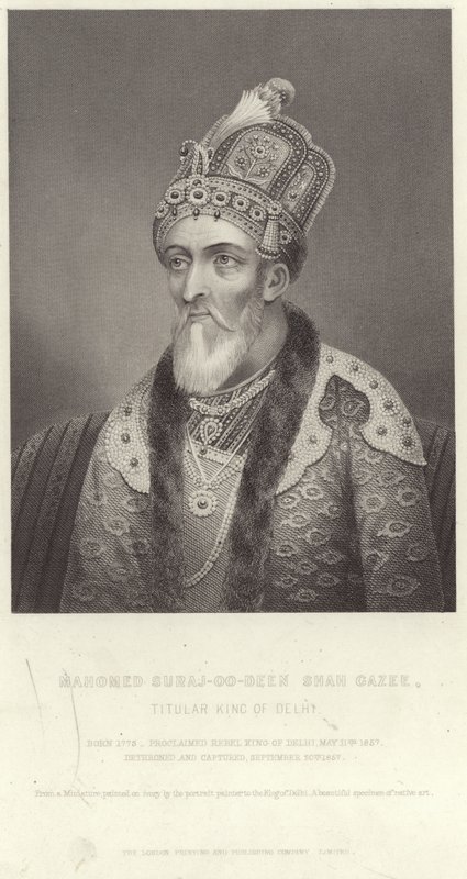Porträtt av Mahomed Suraj-u-Din Shah Ghazi av English School