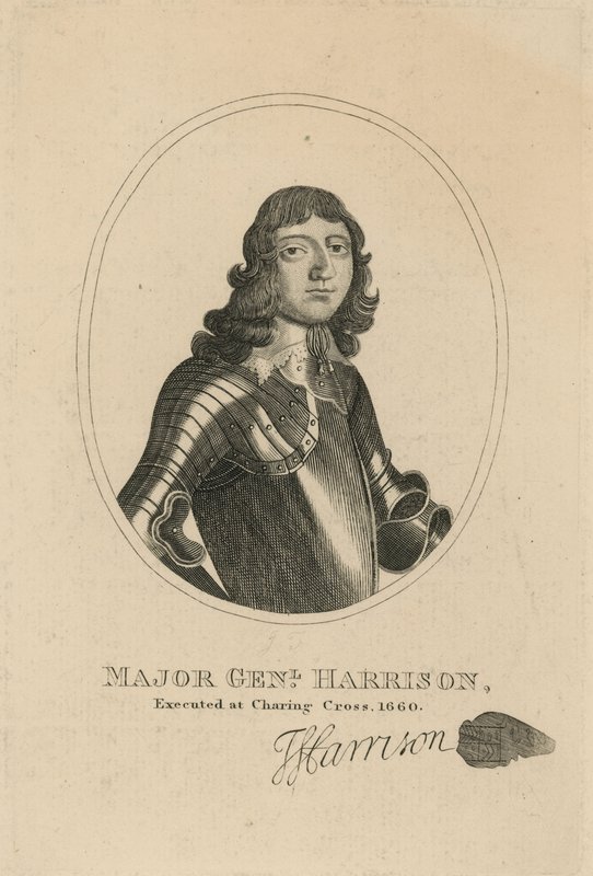 Porträtt av generalmajor Thomas Harrison av English School