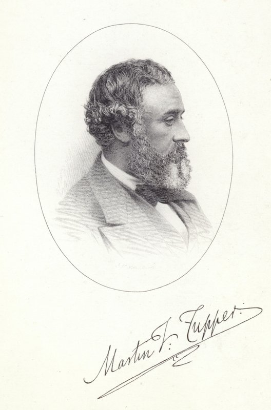 Porträtt av Martin Farquhar Tupper av English School