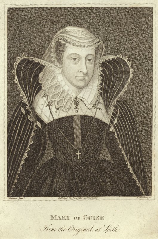 Porträtt av Mary, Queen of Scots av English School
