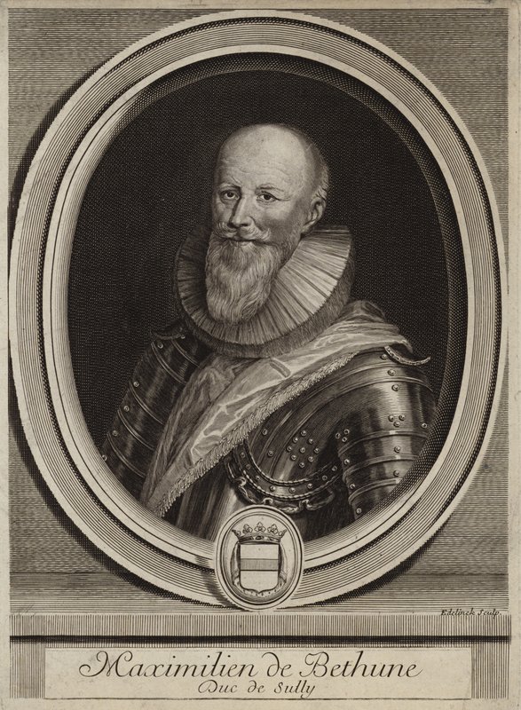 Porträtt av Maximilien de Bethune, hertig av Sully av English School