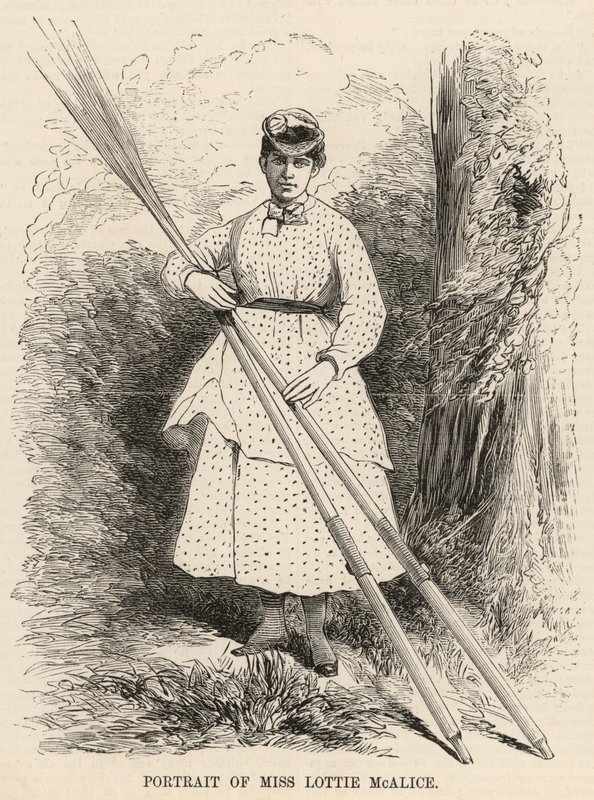 Porträtt av Miss Lottie McAlice av English School