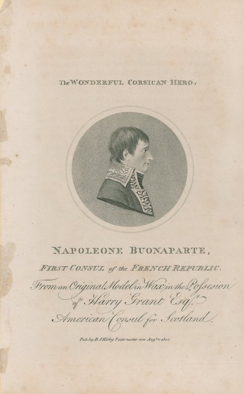 Porträtt av Napoleon Bonaparte av English School