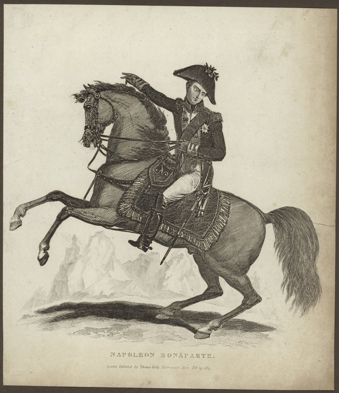 Porträtt av Napoleon Bonaparte av English School