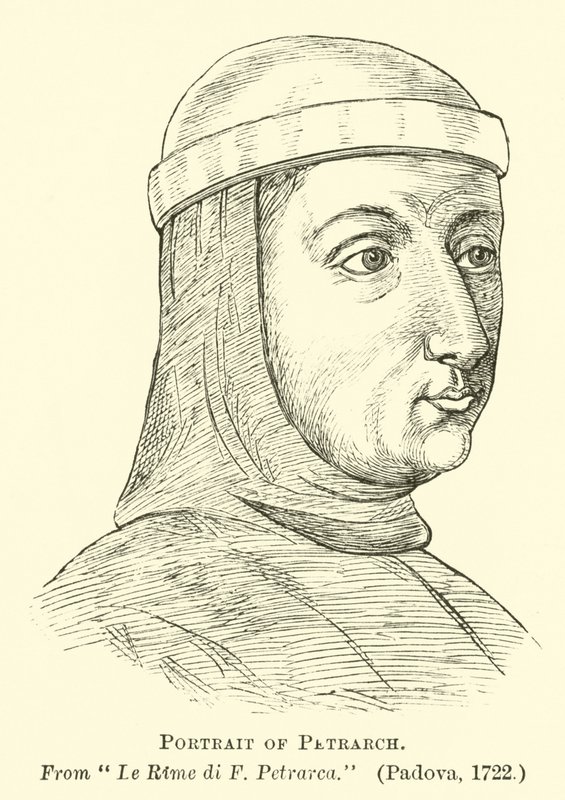 Porträtt av Petrarca av English School