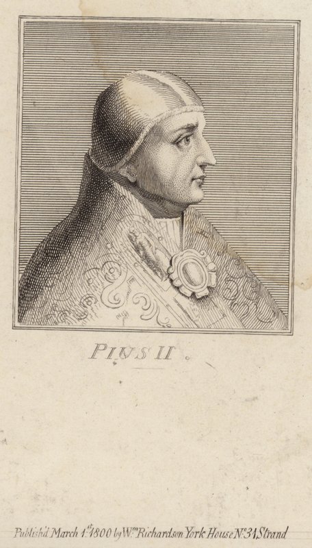 Porträtt av påven Pius II av English School
