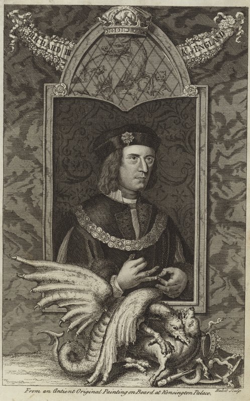 Porträtt av Richard III av England av English School