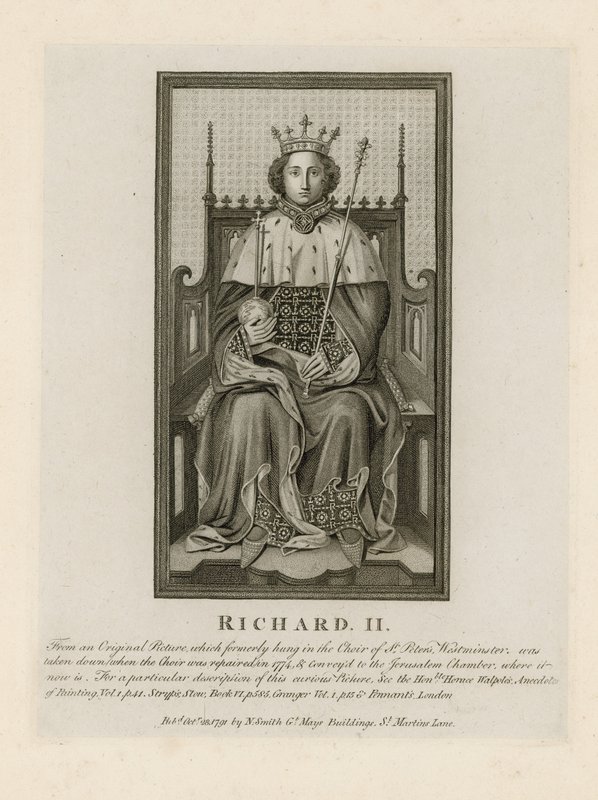 Porträtt av Richard II av English School