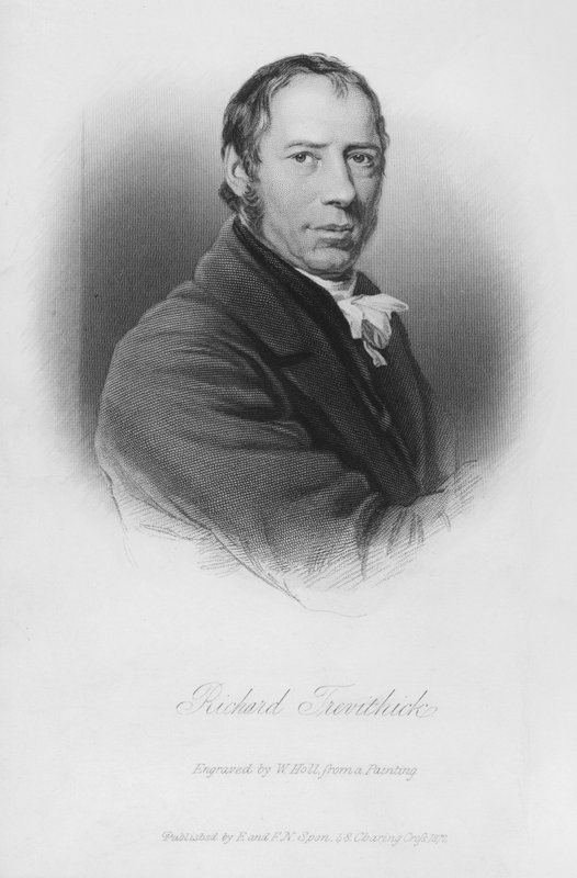 Porträtt av Richard Trevithick (gravyr) av English School