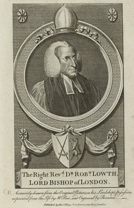 Porträtt av Robert Lowth av English School