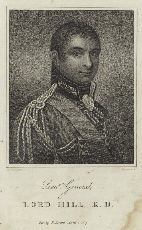 Porträtt av Rowland Hill, Viscount Hill of Almaraz av English School